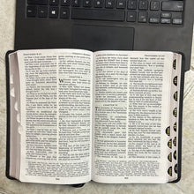 Load image into Gallery viewer, KJV, Personal Size Large Print Reference Bible, Vintage Series, Leathersoft, Black, Red Letter, Comfort Print: Holy Bible, King James Version Imitation Leather – Import