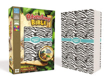 Load image into Gallery viewer, Niv, Adventure Bible, Leathersoft, Zebra Print, Full Color Interior Imitation Leather