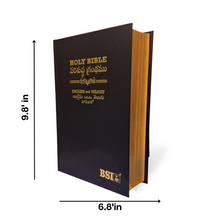 Load image into Gallery viewer, Bilingual Holy Bible, English and Telugu Diglot Leather/Hardcover
