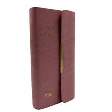 Load image into Gallery viewer, Telugu Trim-Line Bible – PU Pink Edition with Metal Buckle Flap (NAP)