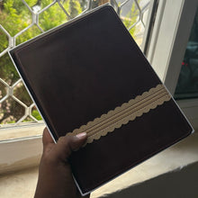 Load image into Gallery viewer, NLT Holy Bible, Giant Print Edition, Tutone Wine/Gold Leather Like, Indexed, New Living Translation