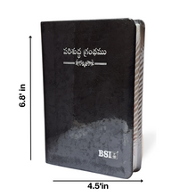 Load image into Gallery viewer, Telugu Holy Bible Compact edition, PU, Leather Look, Indexed.