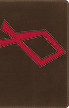 Load image into Gallery viewer, Clearance sale! The Jesus Bible: New International Version Italian Duo-Tone, Chocolate/Red, Discover Jesus in Every Book of the Bible; Ribbon Marker Imitation Leather – Import,
