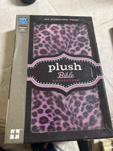 Load image into Gallery viewer, Clearance Sale 2026 Holy Bible: New International Version, Pink Sparkle Leopard, Padded Hardcover, Plush Bible Collection.