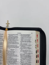 Load image into Gallery viewer, Telugu Holy Bible – Pocket Edition Vinyl Cover with Zip (120×80 mm) | Compact Travel Bible by Amity