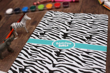 Load image into Gallery viewer, Niv, Adventure Bible, Leathersoft, Zebra Print, Full Color Interior Imitation Leather