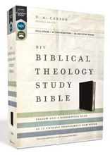 Load image into Gallery viewer, NIV Biblical Theology Study Bible: New International Version, Biblical Theology Study Bible, Black, Bonded Leather, Comfort Print; Follow God s Redemptive Plan As It Unfolds Throughout Scripture Bonded Leather