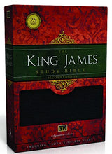 Load image into Gallery viewer, KJV Study Bible, Large Print, Bonded Leather, Black, Red Letter Bonded Leather – Large Print