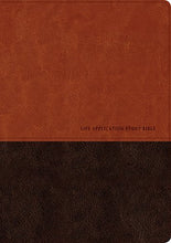 Load image into Gallery viewer, KJV Life Application Study Bible Tutone Brown/Tan Imitation Leather