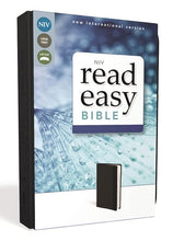Load image into Gallery viewer, Holy Bible: New International Version, Black, Italian Duo-tone, Readeasy Bible Imitation Leather – Special Edition,
