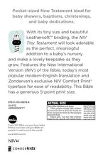 Load image into Gallery viewer, Niv, Tiny Testament Bible, New Testament, Leathersoft, White, Comfort Print by Zondervan Publishing House (Author) Format: Imitation Leather