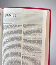 Load image into Gallery viewer, NIV, Large Print Thinline Bible (Pink Leathersoft) Journal Bundle