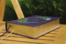 Load image into Gallery viewer, Niv, Artisan Collection Bible, Cloth Over Board, Navy Floral, Designed Edges Under Gilding, Red Letter Edition, Comfort Print Hardcover