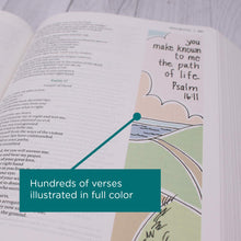 Load image into Gallery viewer, NIV, Beautiful Word Bible, Cloth over Board, Multi-color Floral: 500 Full-Color Illustrated Verses Hardcover