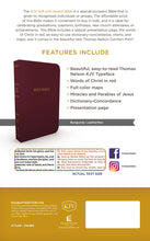 Load image into Gallery viewer, KJV, Gift and Award Bible, Imitation Leather, Burgundy, Red Letter Edition Imitation Leather