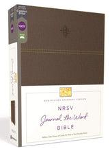 Load image into Gallery viewer, Nrsv, Journal the Word Bible, Leathersoft, Comfort Print: Reflect, Journal, or Create Art Next to Your Favorite Verses Imitation Leather