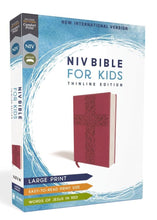 Load image into Gallery viewer, Holy Bible: New International Version, Pink, Leathersoft, Bible for Kids, Thinline Edition Leather Bound – Large Print,