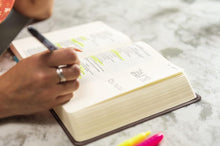 Load image into Gallery viewer, Holy Bible: New International Version, Journal The Word Bible, Imitation Leather, Red Letter Edition, Comfort Print; Reflect, Take Notes,