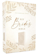 Load image into Gallery viewer, Holy Bible: New International Version, Bride's Bible, Cream, Cloth over Board, Red Letter, Comfort Print Hardcover – Import