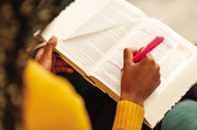 Load image into Gallery viewer, NIV, Journal the Word Bible for Teen Girls, Hardcover, Pink Floral Hardcover