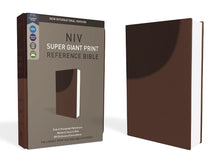 Load image into Gallery viewer, NIV, Super Giant Print Reference Bible, Leathersoft, Brown, Imitation Leather – Import