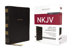 Load image into Gallery viewer, Clearance Sale 2026, NKJV, Reference Bible, Wide Margin Large Print, Leathersoft, Black, Red Letter, Comfort Print by Thomas Nelson (Author) ,Imitation Leather