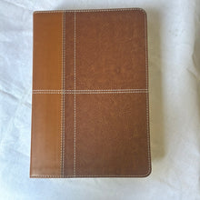 Load image into Gallery viewer, Clearance sale 2024! Life Application Study Bible: New International Version, Caramel / Dark Caramel, Italian Duo-Tone Imitation Leather

