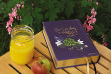 Load image into Gallery viewer, Niv, Artisan Collection Bible, Cloth Over Board, Navy Floral, Designed Edges Under Gilding, Red Letter Edition, Comfort Print Hardcover