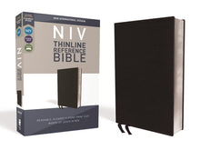 Load image into Gallery viewer, NIV, Thinline Reference Bible, Bonded Leather, Black, Red Letter Edition, Comfort Print: New International Version, Black, Bonded Leather, Thinline Reference, Comfort Print Bonded Leather