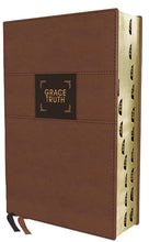 Load image into Gallery viewer, The Grace and Truth Study Bible: New International Version, Brown, Leathersoft, Simple/Indexed, Comfort Print Imitation Leather – Import