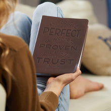 Load image into Gallery viewer, NKJV, Thinline Bible, Verse Art Cover Collection, Genuine Leather, Brown, Red Letter, Comfort Print: Holy Bible, New King James Version Leather Bound. Simple/ Indexed