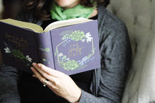 Load image into Gallery viewer, Niv, Artisan Collection Bible, Cloth Over Board, Navy Floral, Designed Edges Under Gilding, Red Letter Edition, Comfort Print Hardcover