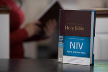 Load image into Gallery viewer, NIV, Pew and Worship Bible, Hardcover, Burgundy Hardcover