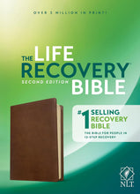 Load image into Gallery viewer, Clearance sale 2024! NLT Life Recovery Bible, Second Edition (Leatherlike, Rustic Brown): New Living Translation, Rustic Brown, Leatherlike Imitation Leather – Import,