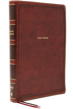 Load image into Gallery viewer, Clearance sale 2026, NKJV Holy Bible, Giant Print Thinline Bible, Brown Leathersoft, Thumb Indexed, Red Letter, Comfort Print: New King James Version by Thomas Nelson Publishers (Author) Format: Imitation Leather