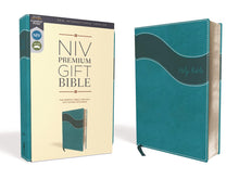 Load image into Gallery viewer, Niv, Premium Gift Bible, Leathersoft, Blue, Red Letter Edition, Comfort Print Imitation Leather