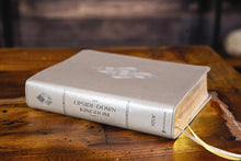 Load image into Gallery viewer, Holy Bible: Niv, Upside-down Kingdom Bible, Leathersoft, Brown, Comfort Print - Think Deeply - Love Widely Imitation Leather