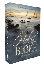 Load image into Gallery viewer, Holy Bible: New International Version, Blue, Comfort Print, Economy Edition Paperback – Large Print