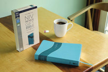 Load image into Gallery viewer, Niv, Premium Gift Bible, Leathersoft, Blue, Red Letter Edition, Comfort Print Imitation Leather