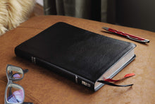 Load image into Gallery viewer, NIV Thinline Bible Black Bonded Leather – Large Print,
