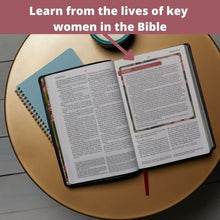Load image into Gallery viewer, The Nkjv, Woman's Study Bible, Genuine Leather, Black, Red Letter, Full-Color Edition: Receiving God's Truth for Balance, Hope, and Transformation Leather Bound