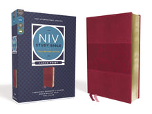 Load image into Gallery viewer, NIV Study Bible: New International Version, Burgundy, Leathersoft, Comfort Print (NIV Study Bible, Fully Revised Edition) Imitation Leather – Import,