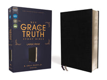 Load image into Gallery viewer, Niv, the Grace and Truth Study Bible, European Bonded Leather, Black, Red Letter, Comfort Print Bonded Leather