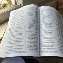 Load image into Gallery viewer, NLT Holy Bible, Giant Print Edition, Tutone Wine/Gold Leather Like, Indexed, New Living Translation
