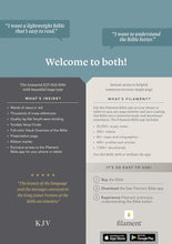 Load image into Gallery viewer, KJV Large Print Thinline Reference Bible, Filament Enabled Edition (Red Letter, Leatherlike, Floral Purple, Indexed) Imitation Leather Large Print