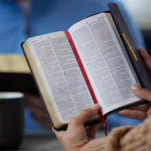 Load image into Gallery viewer, NKJV/KJV, Checkbook Bible, Compact, Bonded Leather, Burgundy, Wallet Style, Red Letter: Holy Bible, New King James Version (Bible Nkjv/Kjv) Leather Bound