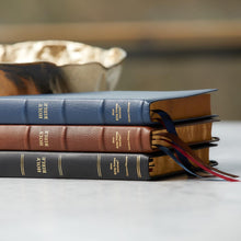 Load image into Gallery viewer, NKJV, Thinline Reference Bible, Large Print, Premium Goatskin Leather, Brown, Premier Collection, Comfort Print: Holy Bible, New King James Version Leather Bound