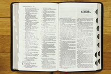 Load image into Gallery viewer, NASB, Thinline Bible, Bonded Leather, Black, Red Letter, 1995 Text, Comfort Print Bonded Leather