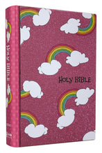 Load image into Gallery viewer, NIV, God's Rainbow Holy Bible, Hardcover, Comfort Print: 100 Devotions for Girls Hardcover – Illustrated,