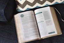 Load image into Gallery viewer, Niv, Couples' Devotional Bible, Leathersoft, Stone, Comfort Print Imitation Leather